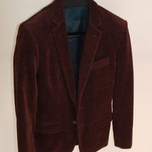 Mr Turk Red-Brown Corduroy Feeling Suit